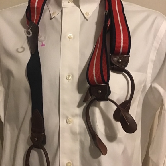 🔥🔥TOMMY HILFIGER, GREAT CONDITION, MENS SUSPENDERS - Picture 2 of 2